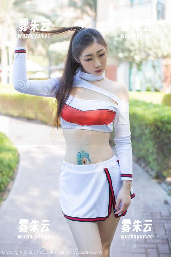 YouMi尤蜜荟 - 黄歆苑的图库，白到让人想捏一捏的纯白写真